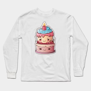 Cake Kawaii Long Sleeve T-Shirt